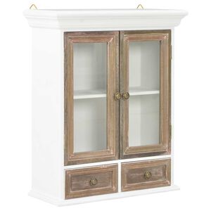 vidaXL Veggskap hvit 60x31x70 cm konstruert tre
