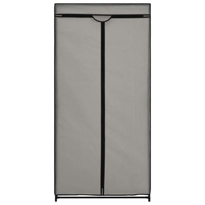 vidaXL Garderobeskap grå 75x50x160 cm