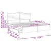 vidaXL Seng med Oppbevaring med skuff Hvit 180 x 200 cm Konstruert tre