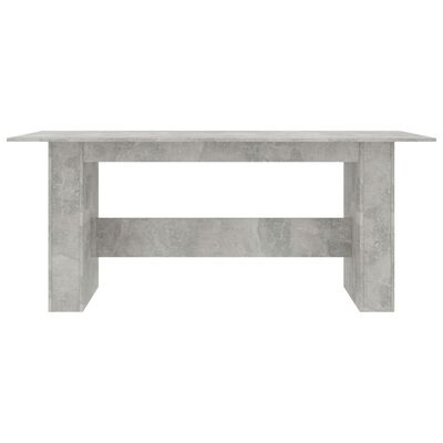 vidaXL Spisebord betonggrå 180x90x76 cm sponplate