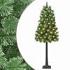 vidaXL Kunstig sammensatt juletre 120 cm 150 LED-lys Varmhvit
