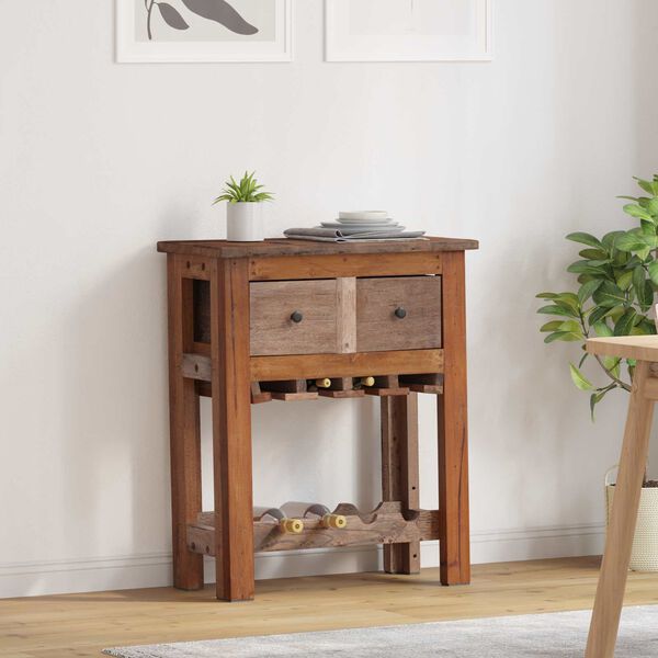 vidaXL Kabinett Brun 60 x 30 x 70 cm Massiv Reclaim Tre