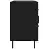 vidaXL Skjenk svart 100x36x60 cm konstruert tre