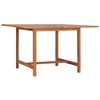 vidaXL Utend&oslash;rs spisebord 110x110x75 cm heltre teak