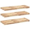 vidaXL Flytende hyller 3 stk 100x30x4 cm ubehandlet heltre akasie
