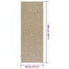 vidaXL Teppe ZIZUR beige 80x200 cm jute-utseende innend&oslash;rs og utend&oslash;rs