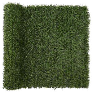 vidaXL Kunstig gjerde Lys gr&oslash;nn 1 x 3 m PVC og st&aring;l