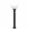 vidaXL Pullertlampe med sensor 80 cm svart IP44