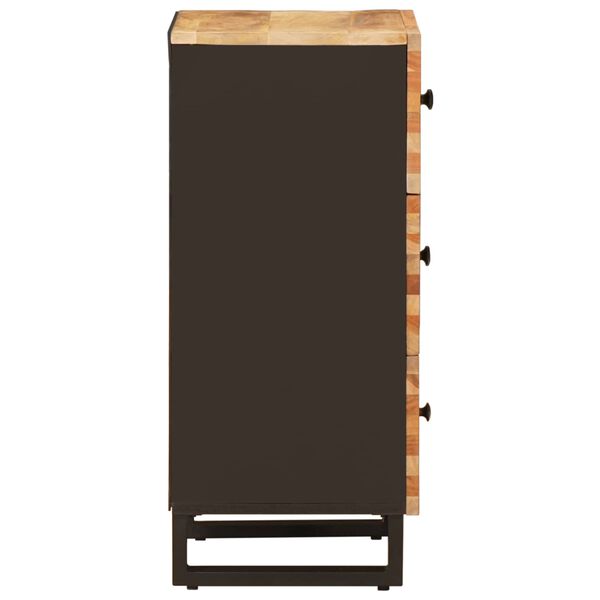 vidaXL Sideskap med skuff Brun 40 x 33 x 75 cm Massiv mango tre