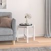 vidaXL Salongbord hvit &Oslash; 52,5x45 cm heltre furu