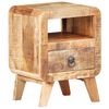vidaXL Nattbord 30x30x41 cm grovt mangotre