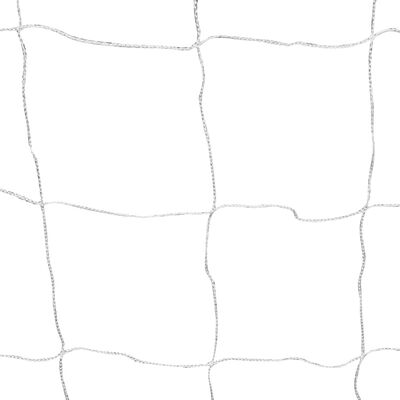 vidaXL Fotballmål med nett 182x61x122 cm stål hvit
