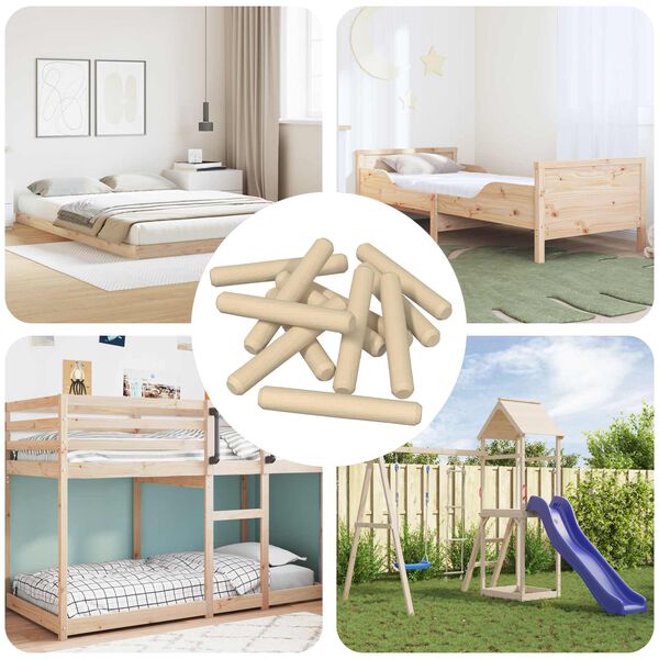 vidaXL Treplugger 12000 pcs Brun Heltre