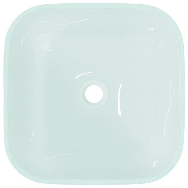 vidaXL Servant glass 42x42x14 cm frostet