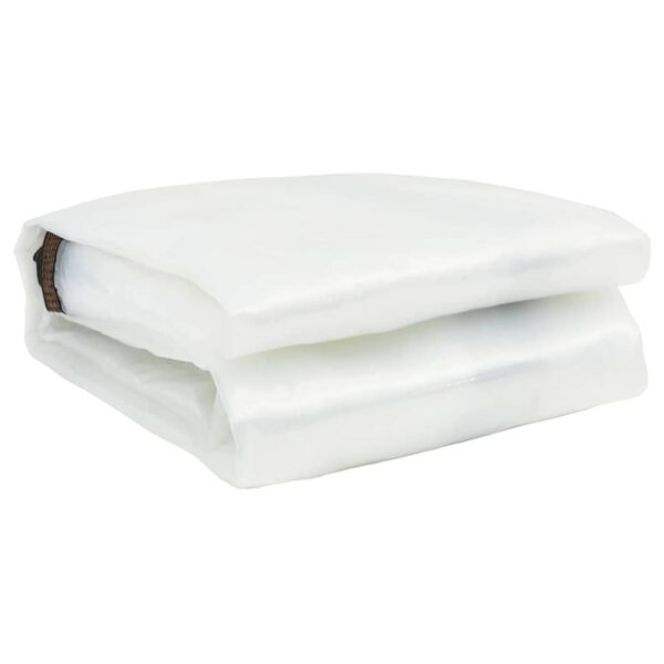 vidaXL Klar presenning med maljer 8x10 m polyetylen
