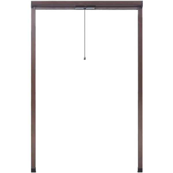 Rullende insektnetting for vinduer 120 x 170 cm brun