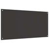 vidaXL Kjøkkenbakplate 2 pcs Mørkegrå 120 x 60 cm herdet glass