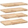 vidaXL Flytende hyller 4 stk 100x40x4 cm ubehandlet heltre akasie