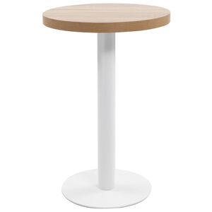 vidaXL Bistrobord lysebrun 50 cm MDF