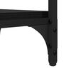 vidaXL Sidetabell med hylle Svart Eik 40 x 30 x 75 cm Konstruert tre
