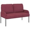 vidaXL Sofasett med pute 3 pcs Vinr&oslash;d 115 x 56 x 80 cm Kryssfin&eacute;r