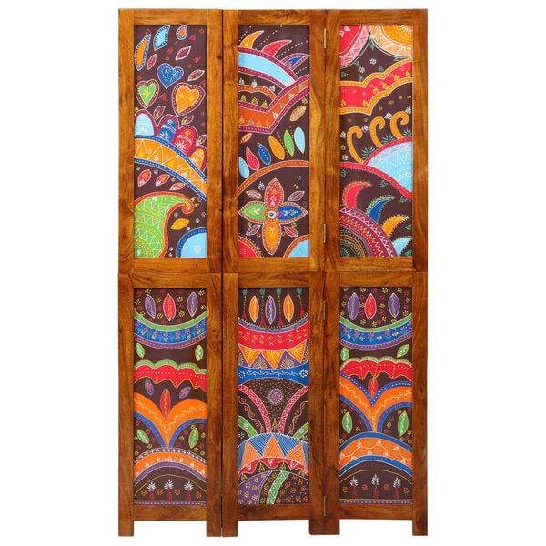 vidaXL Romdeler Honning brun 105 x 1,5 x 180 cm Solid akasietre