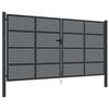 vidaXL Hageport antrasitt 400x175 cm st&aring;l