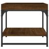 vidaXL Salongbord brun eik 49,5x49,5x45 cm konstruert tre
