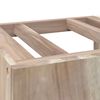 vidaXL Veggmontert baderomsskap 41x38x40 cm heltre teak
