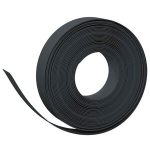 vidaXL Hagegaffler 25 m 10 cm PE Svart