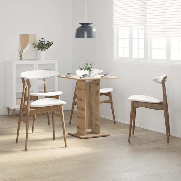 vidaXL Bistrobord artisan eik 60x60x75 cm konstruert tre