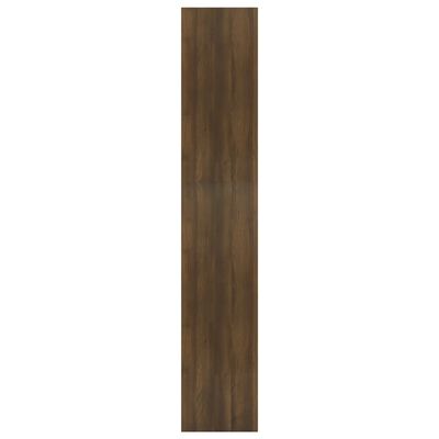 vidaXL Bokhylle/romdeler brun eik 60x30x166 cm sponplate