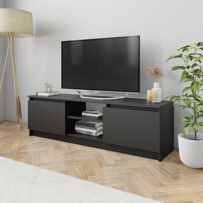 vidaXL TV-benk svart 120x30x35,5 cm sponplate