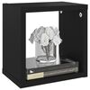 vidaXL Vegghyller kubeformet 4 stk svart 22x15x22 cm