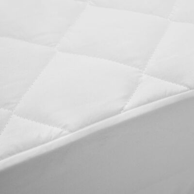 vidaXL Vattert madrassbeskytter hvit 160x200 cm lett