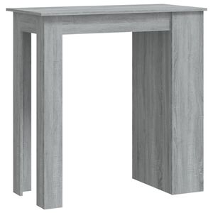 vidaXL Barbord med stativ gr&aring; sonoma 102x50x103,5 cm konstruert tre