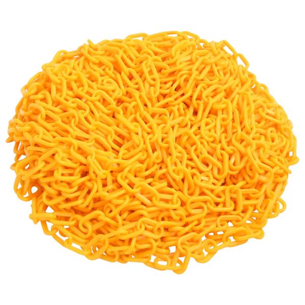 vidaXL Sperrekjetting gul 100 m &Oslash;8 mm plast