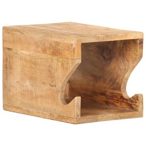 vidaXL Vegghengt sykkelstativ 35x25x25 cm grov heltre mango