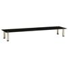 vidaXL TV-benk svart 140x35x17 cm herdet glass
