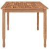 vidaXL Sammenleggbart hagebord 200x90x75 cm heltre teak