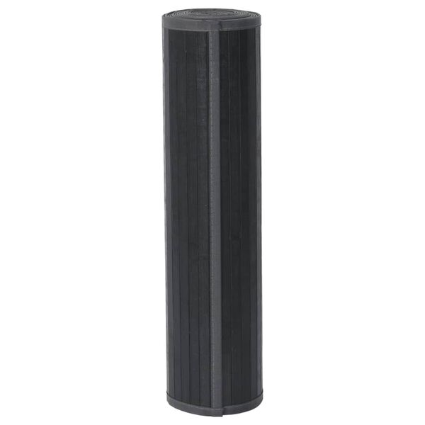 vidaXL Teppe rektangul&aelig;r gr&aring; 80x300 cm bambus