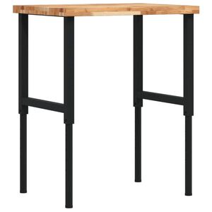 vidaXL Arbeidsbenk 80x60x(73-99,5) cm heltre akasie rektangul&aelig;r