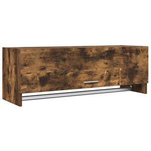 vidaXL Garderobe r&oslash;kt eik 100x32,5x35 cm konstruert tre