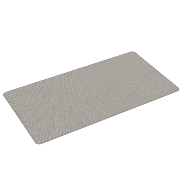 vidaXL Teppel&oslash;per sisal-utseende platina 80x150 cm