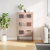 vidaXL Highboard rosa 68x39x123 cm stål