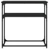 vidaXL Konsollbord svart 75x35,5x75 cm konstruert tre