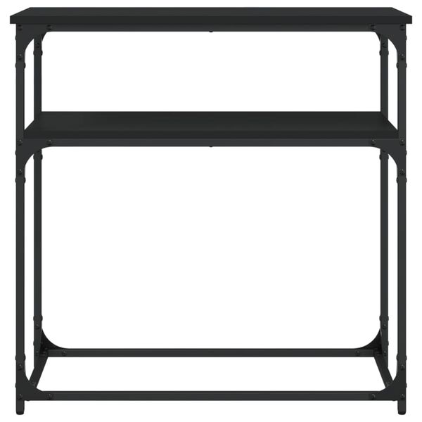vidaXL Konsollbord svart 75x35,5x75 cm konstruert tre