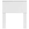 vidaXL Hodegavl med hodegjerde Glanset Hvit 75 cm Konstruert tre