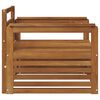 vidaXL 2 Stk Sofa med armlener Solid akasietre Naturlig