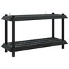 vidaXL Hyllesystem 2 niv&aring;er 100 x 40 x 55,5 cm PP Antrasitt
